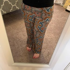 Bohemian style palazzo pants